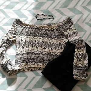 H&M Long Sleeve Crop top.